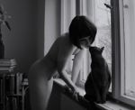 chica y gato